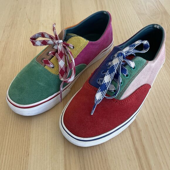 UNIF Colorblock Corbin Leather Sneakers Unisex Men’s 5 Women’s 6.5 Mismatch - Picture 6 of 9